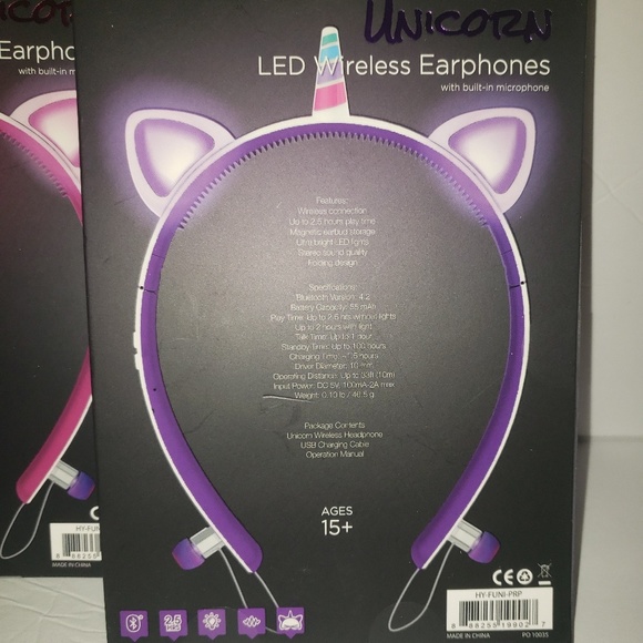 Hype Unicorn Led Wireless Earphones 